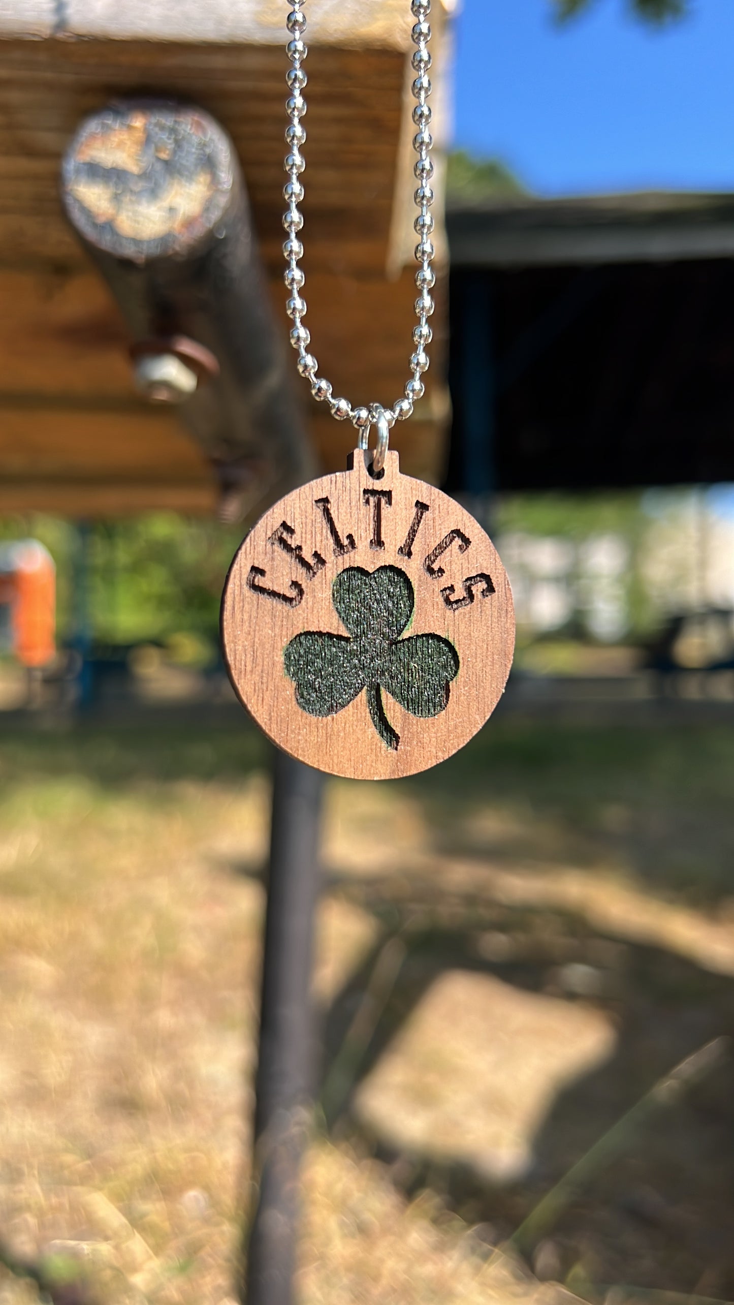 Celtics Clover Necklace