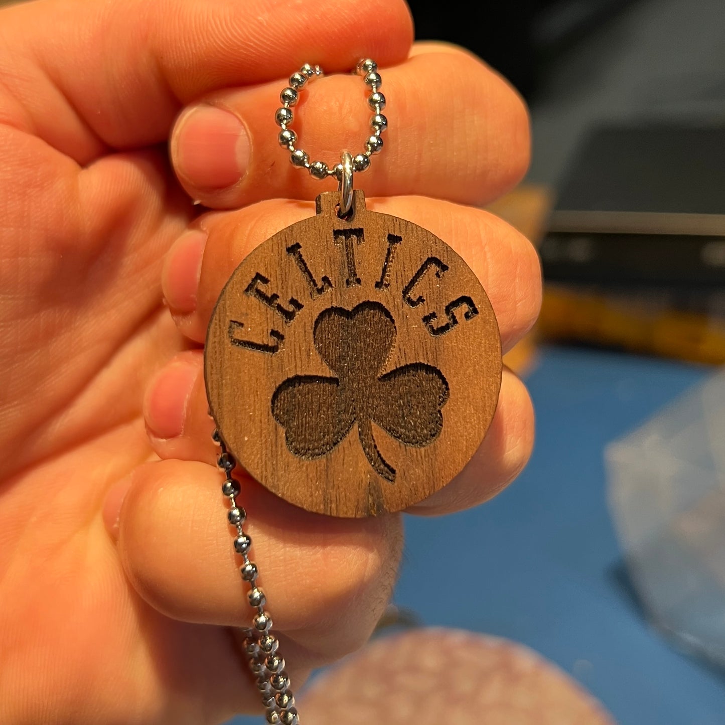 Celtics Clover Necklace