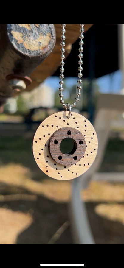 Brake Rotor Necklace