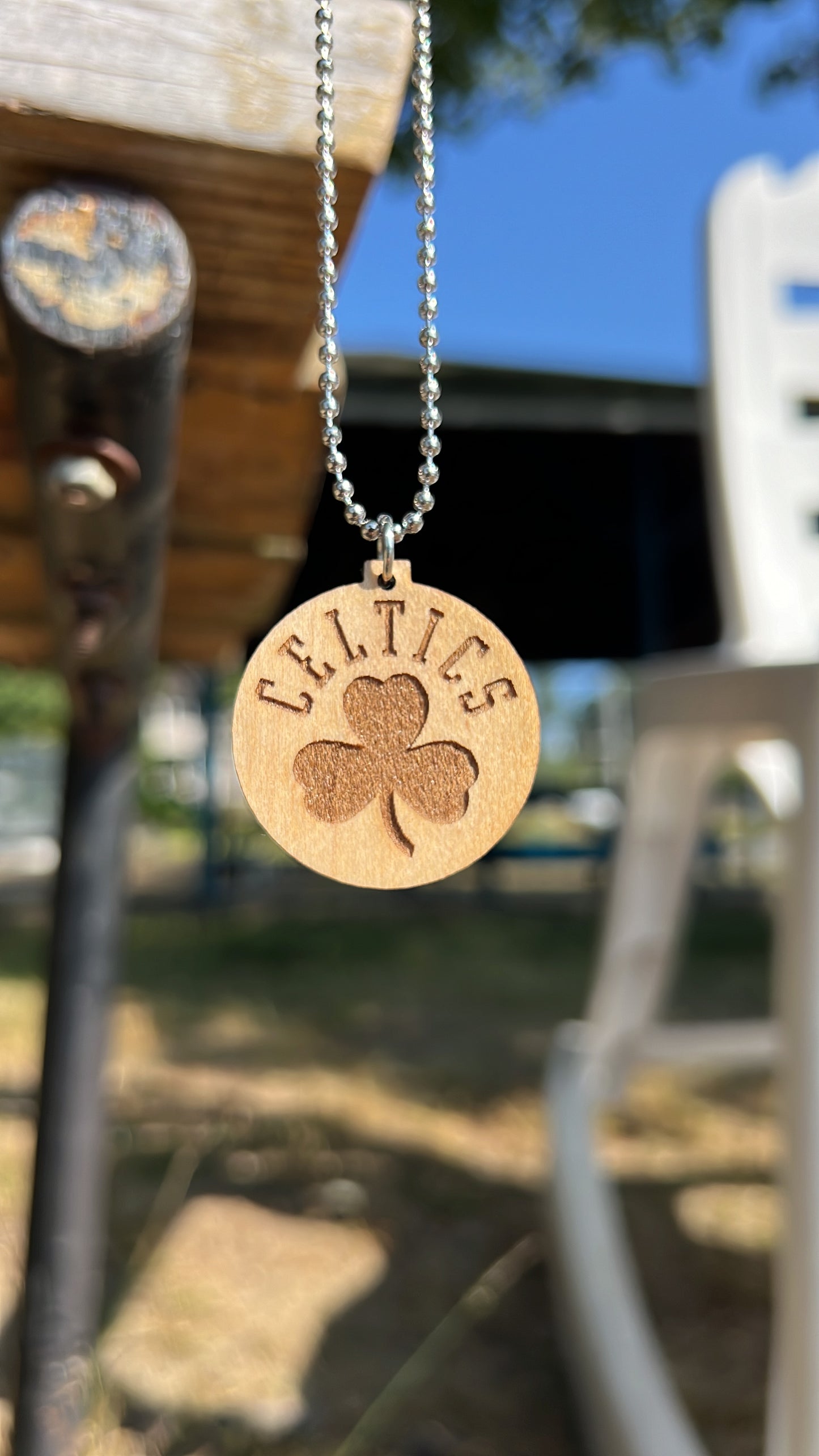 Celtics Clover Necklace