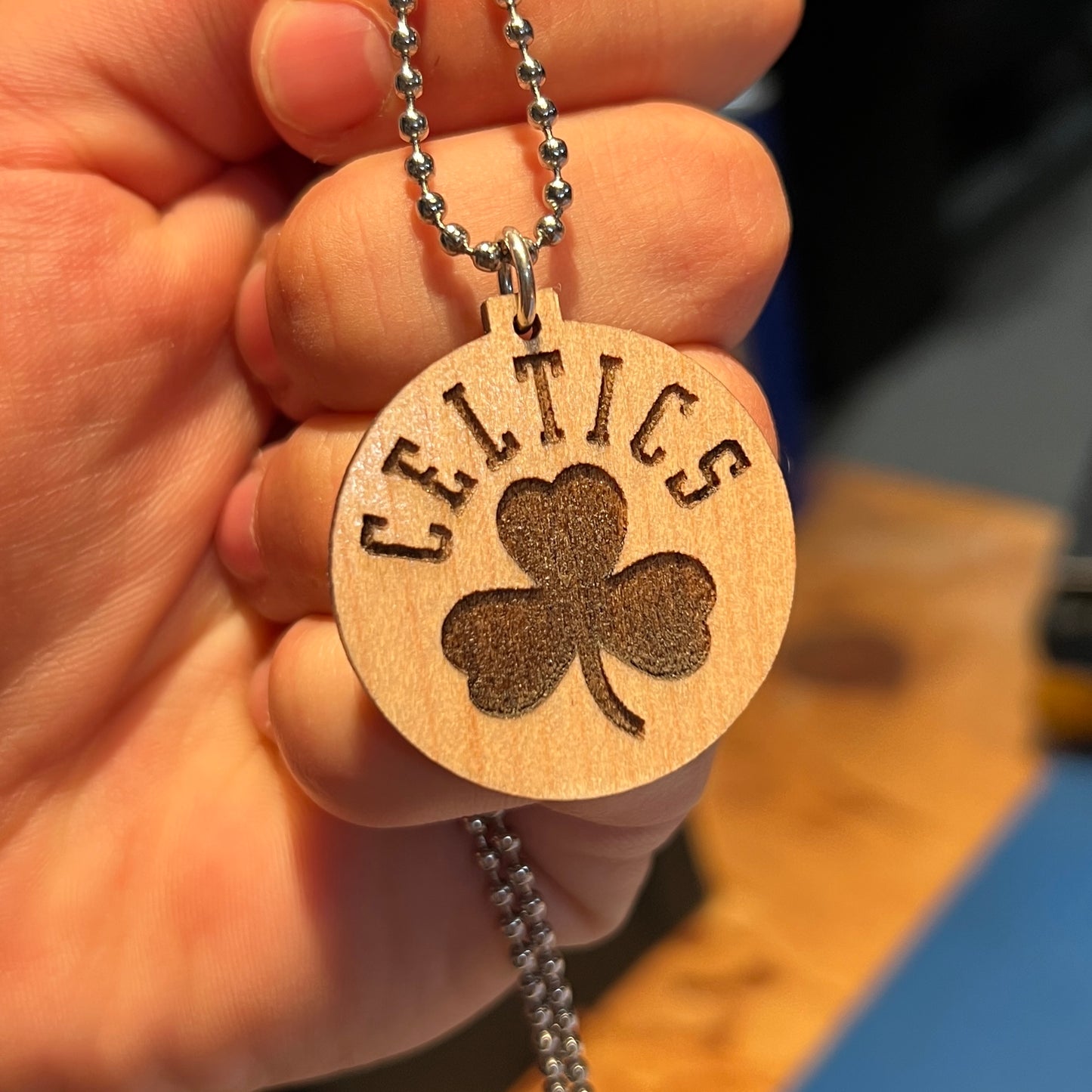 Celtics Clover Necklace